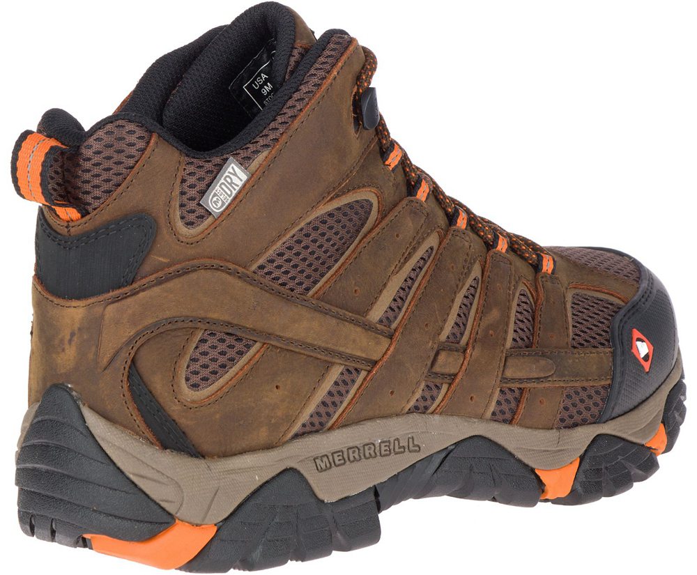 Botas Homem - Merrell Moab Vertex Mid Waterproof Sr - Marrom - BAR320916